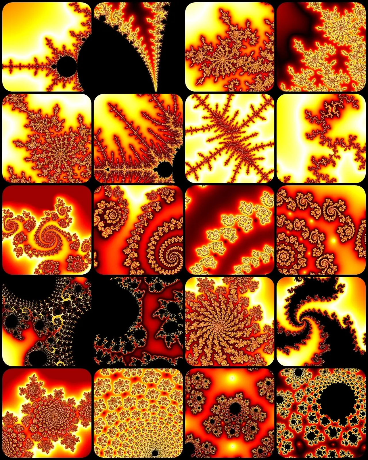 Fractal structures in Mandelbrot set